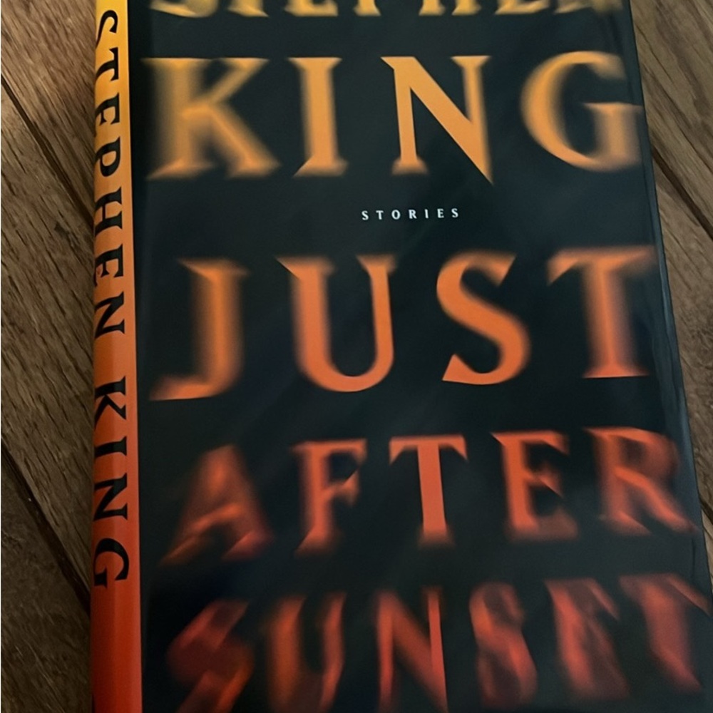 Stephen King Just After Sunset Hardcover Book - Black and Orange